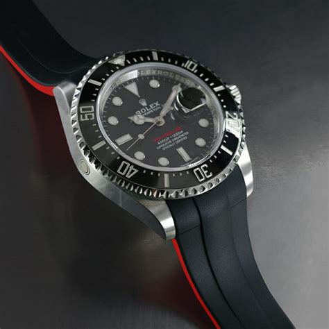 rolex aftermarket rubber strap|genuine rolex rubber strap.